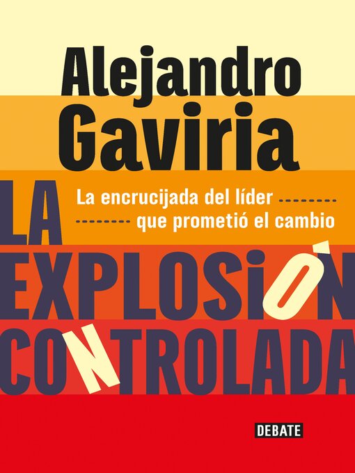 Title details for La explosión controlada by Alejandro Gaviria - Available